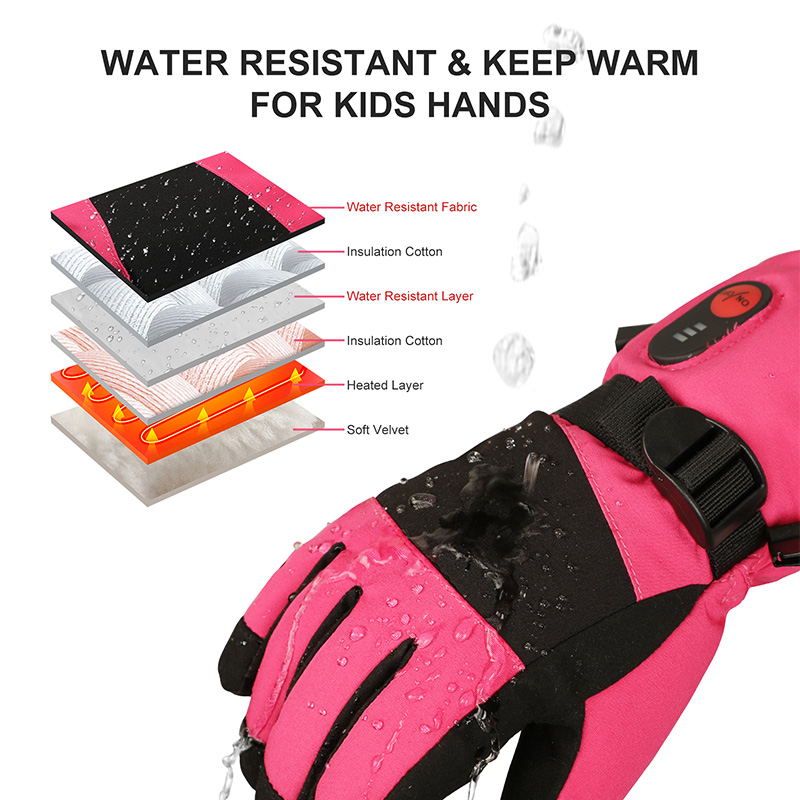 2026 Heated Gloves Kids Childr - огляд і ціна Heated Gloves Electric