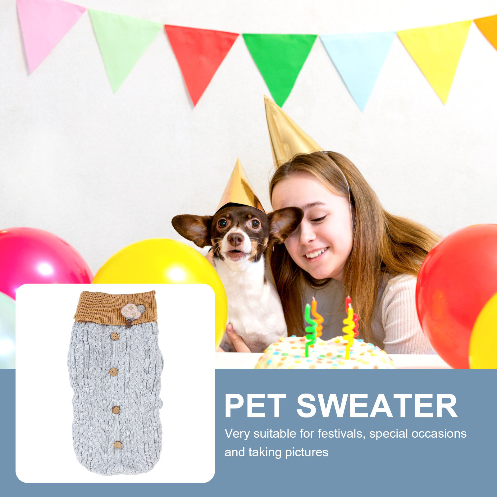 1Pcs Pet Sweater Winter Knitwe - огляд і ціна Winter Clothing Gift Ideas