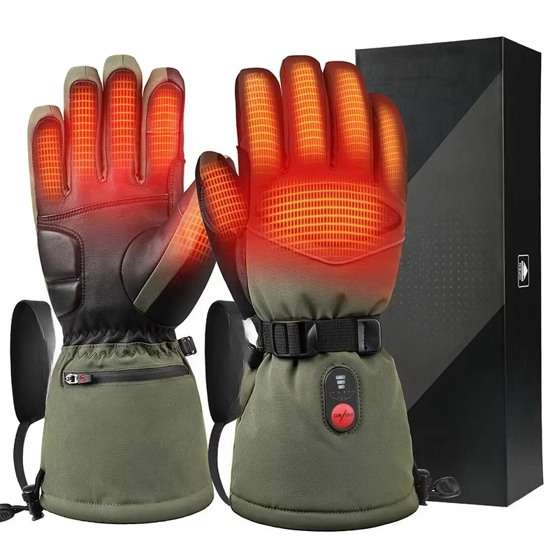 Green 7.4V 3000mAh Outdoor War - огляд і ціна Heated Gloves Electric