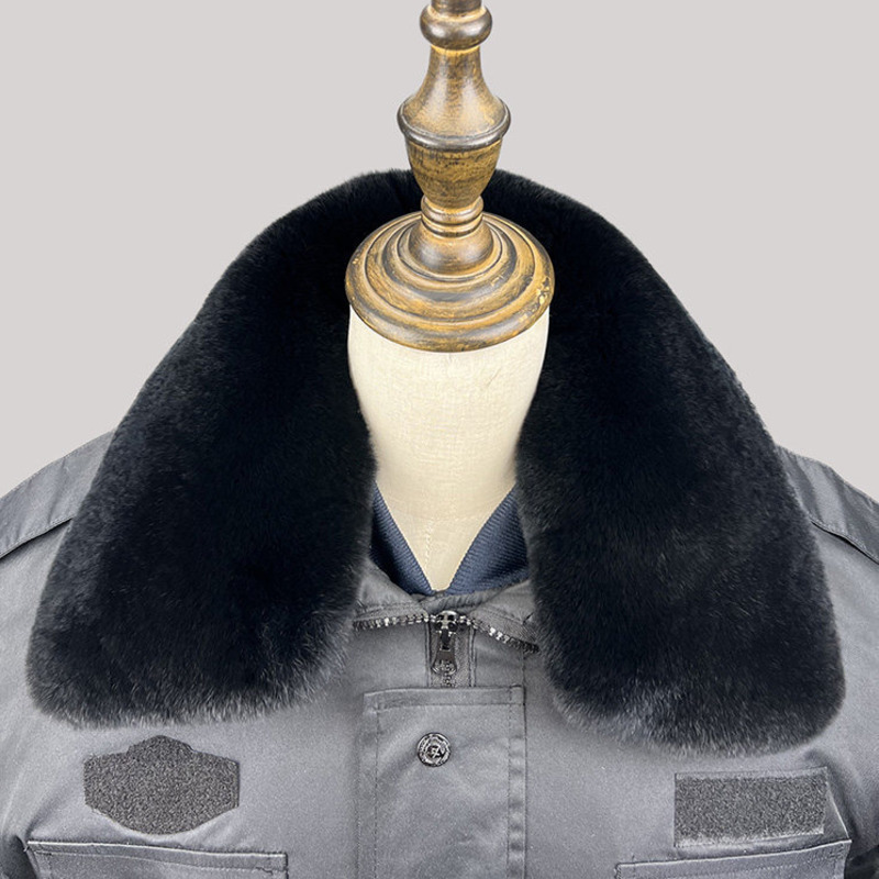 100% Rex Rabbit Fur Collar Men - огляд і ціна Winter Clothing Pk